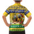 Saint Vincent And The Grenadines Christmas Family Matching Mermaid Dress and Hawaiian Shirt Santa Vincent Parrot With Coat Of Arms - Wonder Print Shop