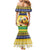 Saint Vincent And The Grenadines Christmas Family Matching Mermaid Dress and Hawaiian Shirt Santa Vincent Parrot With Coat Of Arms - Wonder Print Shop