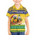 Saint Vincent And The Grenadines Christmas Family Matching Off The Shoulder Long Sleeve Dress and Hawaiian Shirt Santa Vincent Parrot With Coat Of Arms - Wonder Print Shop