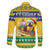Saint Vincent And The Grenadines Christmas Family Matching Short Sleeve Bodycon Dress and Hawaiian Shirt Santa Vincent Parrot With Coat Of Arms - Wonder Print Shop