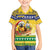 Saint Vincent And The Grenadines Christmas Family Matching Short Sleeve Bodycon Dress and Hawaiian Shirt Santa Vincent Parrot With Coat Of Arms - Wonder Print Shop
