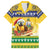 Saint Vincent And The Grenadines Christmas Family Matching Summer Maxi Dress and Hawaiian Shirt Santa Vincent Parrot With Coat Of Arms - Wonder Print Shop