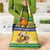 Saint Vincent And The Grenadines Christmas Grocery Bag Santa Vincent Parrot With Coat Of Arms - Wonder Print Shop