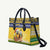 Saint Vincent And The Grenadines Christmas Leather Bag Santa Vincent Parrot With Coat Of Arms - Wonder Print Shop