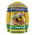Saint Vincent And The Grenadines Christmas Long Sleeve Shirt Santa Vincent Parrot With Coat Of Arms - Wonder Print Shop