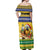 Saint Vincent And The Grenadines Christmas Off Shoulder Maxi Dress Santa Vincent Parrot With Coat Of Arms - Wonder Print Shop