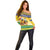 Saint Vincent And The Grenadines Christmas Off Shoulder Sweater Santa Vincent Parrot With Coat Of Arms - Wonder Print Shop