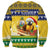 Saint Vincent And The Grenadines Christmas Sweatshirt Santa Vincent Parrot With Coat Of Arms - Wonder Print Shop