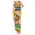Saint Vincent And The Grenadines Christmas Tank Maxi Dress Santa Vincent Parrot With Coat Of Arms - Wonder Print Shop
