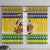 Saint Vincent And The Grenadines Christmas Window Curtain Santa Vincent Parrot With Coat Of Arms - Wonder Print Shop
