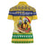 Saint Vincent And The Grenadines Christmas Women Polo Shirt Santa Vincent Parrot With Coat Of Arms - Wonder Print Shop