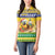 Saint Vincent And The Grenadines Christmas Women Polo Shirt Santa Vincent Parrot With Coat Of Arms - Wonder Print Shop