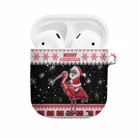 Trinidad And Tobago Christmas AirPods Case Funny Santa Riding Scarlet Ibis - Wonder Print Shop
