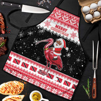 Trinidad And Tobago Christmas Apron Funny Santa Riding Scarlet Ibis - Wonder Print Shop