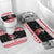 Trinidad And Tobago Christmas Bathroom Set Funny Santa Riding Scarlet Ibis - Wonder Print Shop