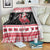 Trinidad And Tobago Christmas Blanket Funny Santa Riding Scarlet Ibis - Wonder Print Shop