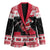 Trinidad And Tobago Christmas Blazer Funny Santa Riding Scarlet Ibis - Wonder Print Shop