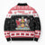 Trinidad And Tobago Christmas Bomber Puffer Jacket Funny Santa Riding Scarlet Ibis - Wonder Print Shop