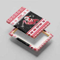 Trinidad And Tobago Christmas Canvas Wall Art Funny Santa Riding Scarlet Ibis - Wonder Print Shop