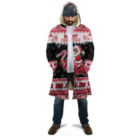 Trinidad And Tobago Christmas Cloak Funny Santa Riding Scarlet Ibis - Wonder Print Shop