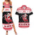 Trinidad And Tobago Christmas Couples Matching Summer Maxi Dress and Hawaiian Shirt Funny Santa Riding Scarlet Ibis - Wonder Print Shop