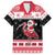 Trinidad And Tobago Christmas Family Matching Long Sleeve Bodycon Dress and Hawaiian Shirt Funny Santa Riding Scarlet Ibis - Wonder Print Shop