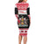 Trinidad And Tobago Christmas Family Matching Long Sleeve Bodycon Dress and Hawaiian Shirt Funny Santa Riding Scarlet Ibis - Wonder Print Shop
