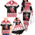 Trinidad And Tobago Christmas Family Matching Off The Shoulder Long Sleeve Dress and Hawaiian Shirt Funny Santa Riding Scarlet Ibis - Wonder Print Shop