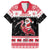 Trinidad And Tobago Christmas Family Matching Off The Shoulder Long Sleeve Dress and Hawaiian Shirt Funny Santa Riding Scarlet Ibis - Wonder Print Shop