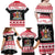 Trinidad And Tobago Christmas Family Matching Off Shoulder Maxi Dress and Hawaiian Shirt Funny Santa Riding Scarlet Ibis - Wonder Print Shop