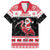 Trinidad And Tobago Christmas Family Matching Short Sleeve Bodycon Dress and Hawaiian Shirt Funny Santa Riding Scarlet Ibis - Wonder Print Shop