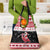 Trinidad And Tobago Christmas Grocery Bag Funny Santa Riding Scarlet Ibis - Wonder Print Shop