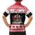 Trinidad And Tobago Christmas Kid Hawaiian Shirt Funny Santa Riding Scarlet Ibis - Wonder Print Shop