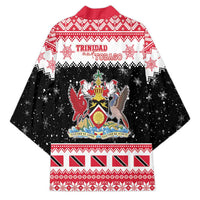 Trinidad And Tobago Christmas Kimono Funny Santa Riding Scarlet Ibis - Wonder Print Shop