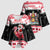 Trinidad And Tobago Christmas Kimono Sleeve Blouse Funny Santa Riding Scarlet Ibis - Wonder Print Shop