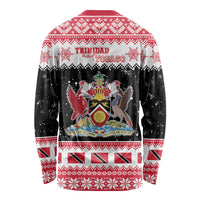 Trinidad And Tobago Christmas Long Sleeve Shirt Funny Santa Riding Scarlet Ibis - Wonder Print Shop