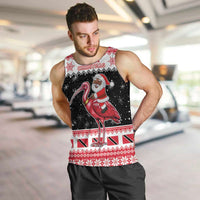 Trinidad And Tobago Christmas Men Tank Top Funny Santa Riding Scarlet Ibis - Wonder Print Shop