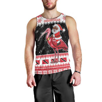 Trinidad And Tobago Christmas Men Tank Top Funny Santa Riding Scarlet Ibis - Wonder Print Shop