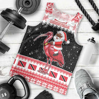 Trinidad And Tobago Christmas Men Tank Top Funny Santa Riding Scarlet Ibis - Wonder Print Shop