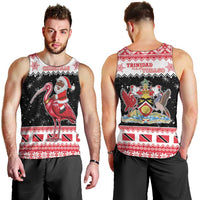 Trinidad And Tobago Christmas Men Tank Top Funny Santa Riding Scarlet Ibis - Wonder Print Shop