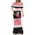 Trinidad And Tobago Christmas Mermaid Dress Funny Santa Riding Scarlet Ibis - Wonder Print Shop