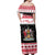 Trinidad And Tobago Christmas Off Shoulder Maxi Dress Funny Santa Riding Scarlet Ibis - Wonder Print Shop