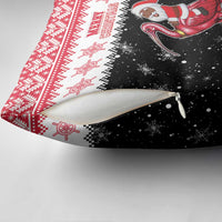 Trinidad And Tobago Christmas Pillow Cover Funny Santa Riding Scarlet Ibis - Wonder Print Shop