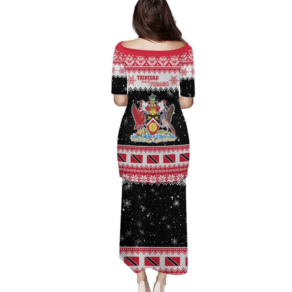 Trinidad And Tobago Christmas Puletasi Funny Santa Riding Scarlet Ibis - Wonder Print Shop