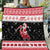 Trinidad And Tobago Christmas Quilt Funny Santa Riding Scarlet Ibis - Wonder Print Shop
