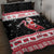 Trinidad And Tobago Christmas Quilt Bed Set Funny Santa Riding Scarlet Ibis - Wonder Print Shop