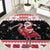 Trinidad And Tobago Christmas Round Carpet Funny Santa Riding Scarlet Ibis - Wonder Print Shop