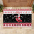 Trinidad And Tobago Christmas Rubber Doormat Funny Santa Riding Scarlet Ibis - Wonder Print Shop