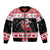 Trinidad And Tobago Christmas Sleeve Zip Bomber Jacket Funny Santa Riding Scarlet Ibis - Wonder Print Shop
