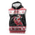 Trinidad And Tobago Christmas Sleeveless Hoodie Funny Santa Riding Scarlet Ibis - Wonder Print Shop
